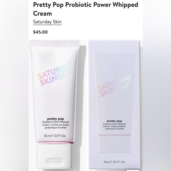 ❤️ 2 for $19- Saturday Skin | Pretty PopProbiotic Power Whipped Cream, Full, NEW - Picture 3 of 7